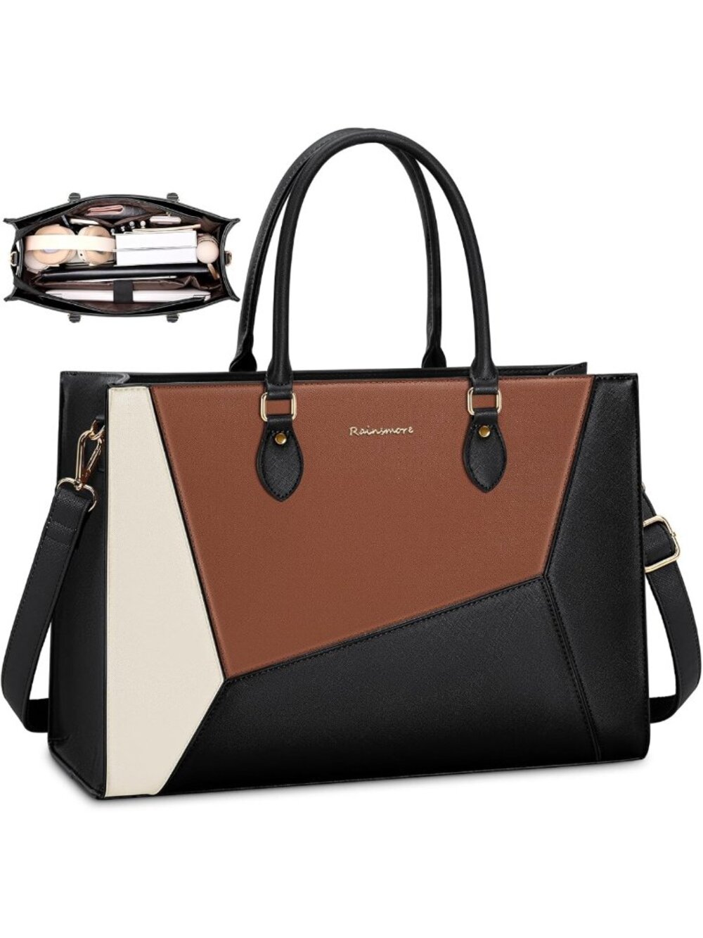 Stylish Waterproof Laptop Tote Bag for Women - 15.6" Work & Business Briefcase